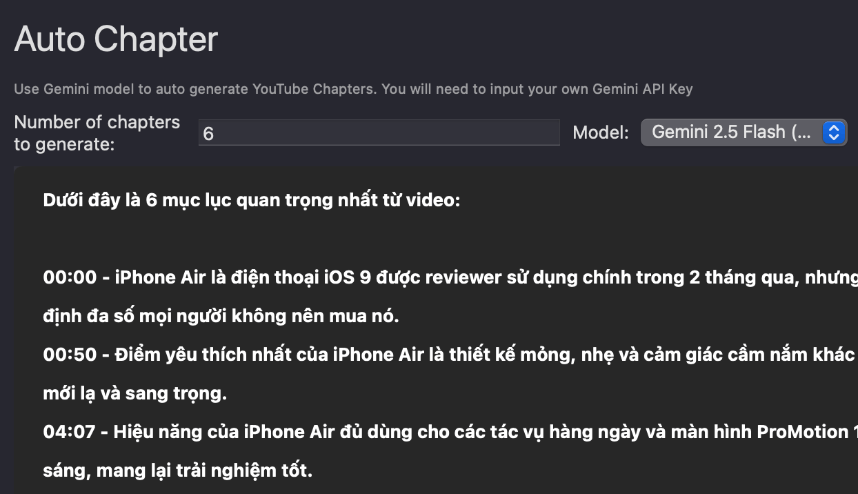 Smart Chapters Screenshot